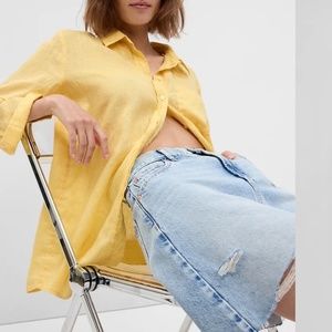 Linen Boyfriend Shirt